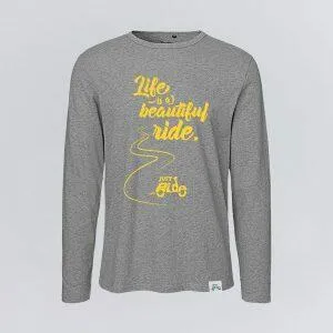 Longsleeve, Beautiful Ride - JustRide, Men, sport grey