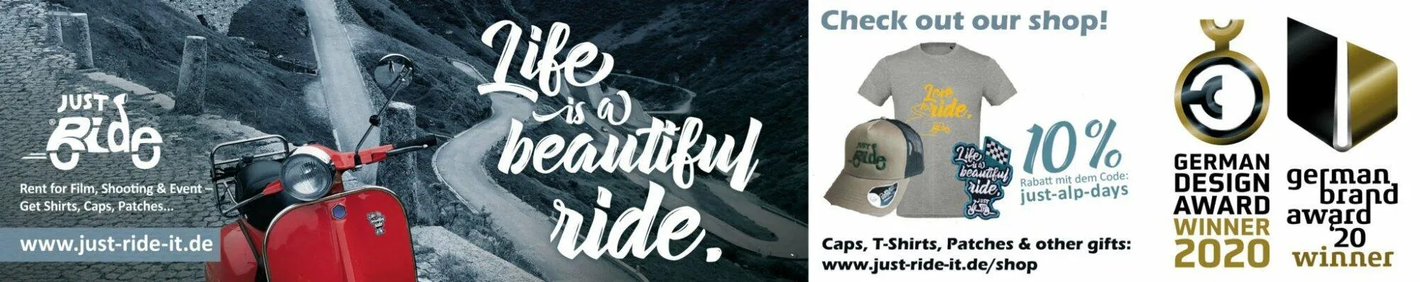 Life is a Beautiful Ride - JustRide it - Shop - Award Winner - Code