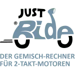 Ilusstrierte Vespa, die den Text 