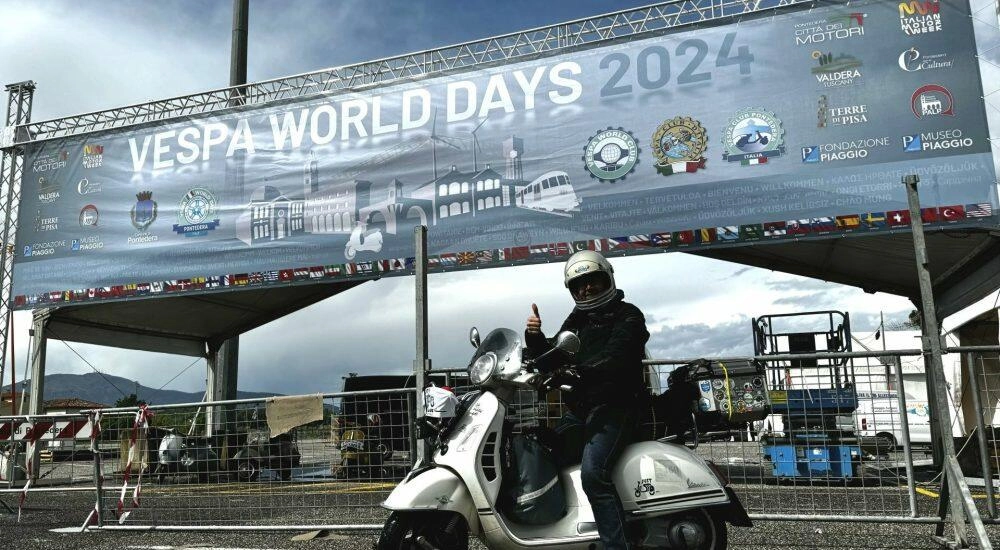Olaf H. Just auf Vespa World Days 2024