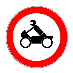 verkehrszeichen VT 255 Motorräder Durchfahrt verboten